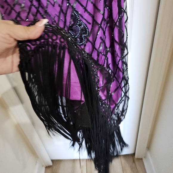 Nwt Sue Wong 1920's Flapper Beaded Elegant Coquette Dress Size 10. - Picture 7 of 16